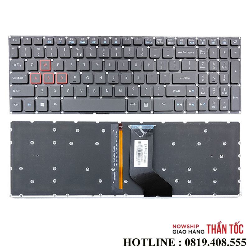 Bàn Phím Laptop Acer VX5-591G Có Led