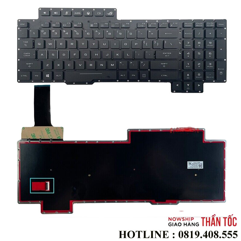 Bàn Phím Laptop Asus G703V G703VI G703G G703GL G703GS G703GX G7CX led RGB