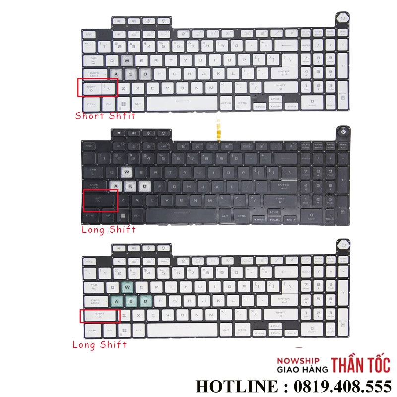 Bàn Phím Laptop Asus TUF Gaming A15 F15 FA507 FA507R FX507 FX507R FX507ZM FX507Z