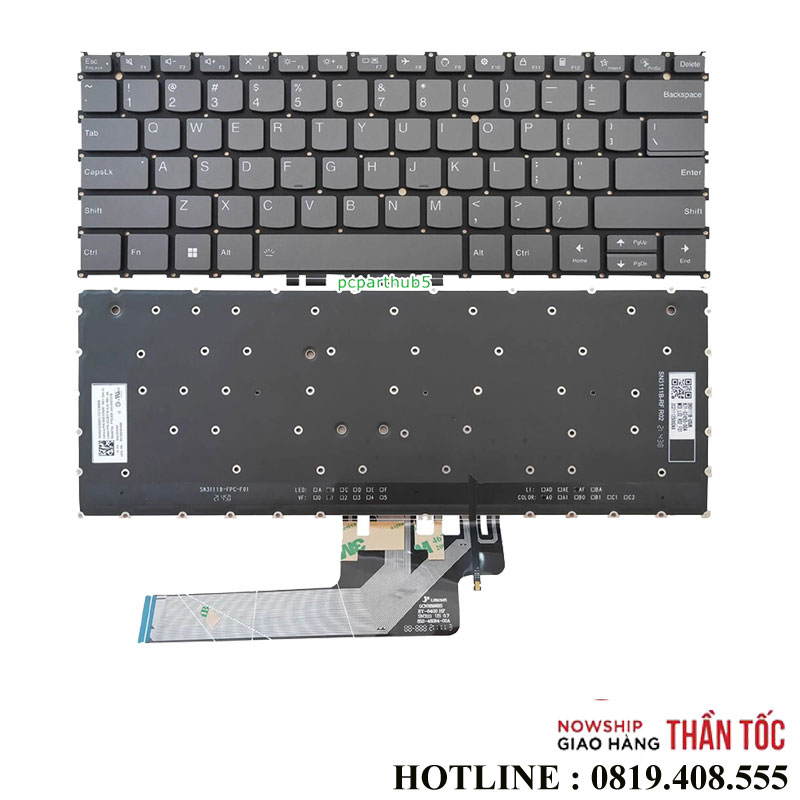 Bàn Phím Laptop Lenovo Yoga Slim 7 Carbon 13IAP7 13IRP8