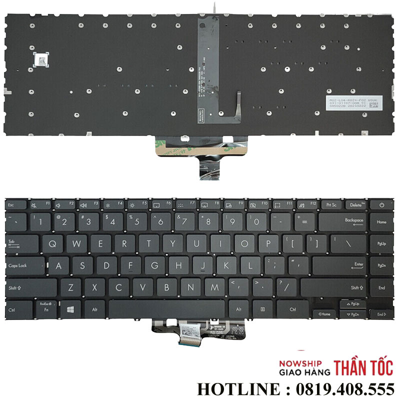 Bàn Phím Laptop Asus ZenBook UX425U UM425UG Q407IQ Q408U Q408UG