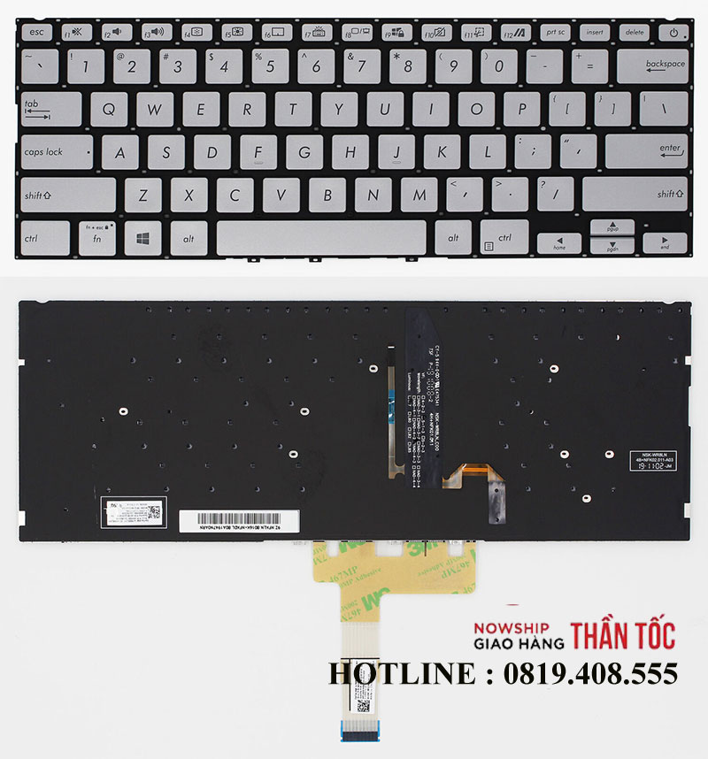 Bàn Phím Laptop Asus VivoBook S432FA S432FL X432FA X432FL K432FA K432F