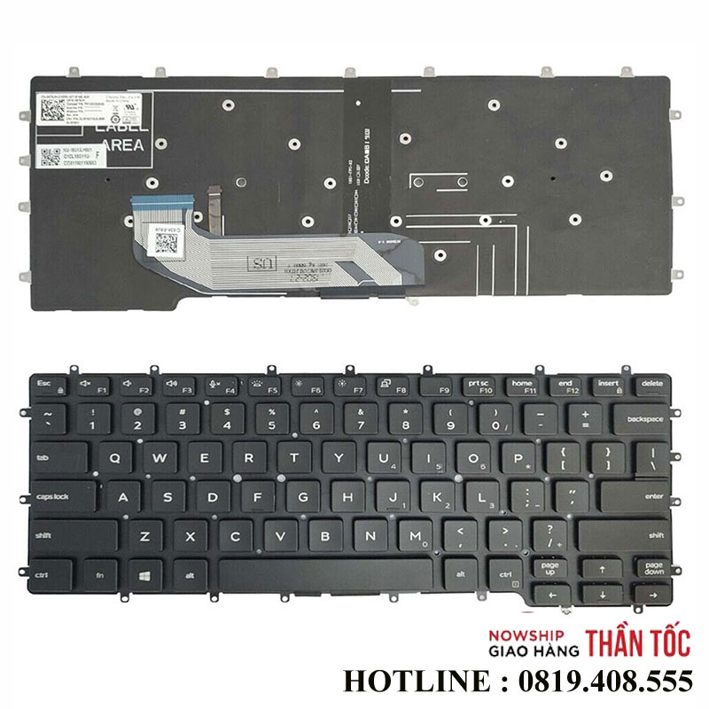 Bàn Phím Laptop Dell Latitude 7400 9410 2 in 1