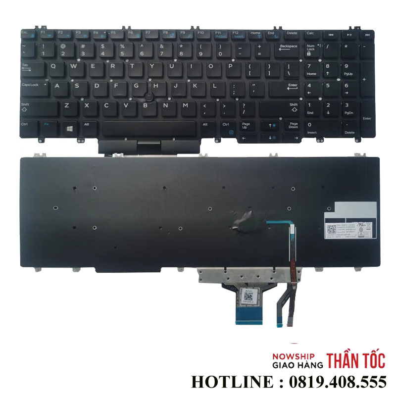 Bàn Phím Laptop Dell Precision 7530 7540 7730 7740