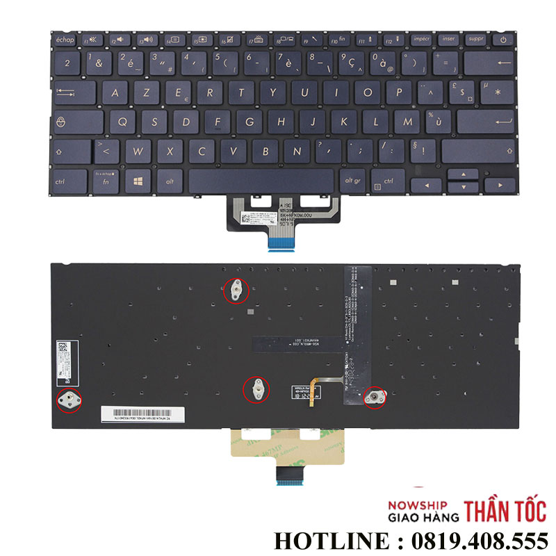 Bàn Phím Laptop Asus ZenBook UX433 UX433FA UX433FN UX433FQ UX433FAC