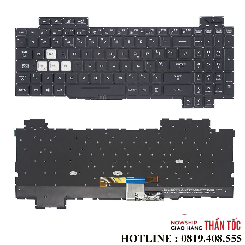 Bàn Phím Laptop Asus ROG STRIX SCAR II GL704 GL704GM GL704GS GL704GV GL704GW
