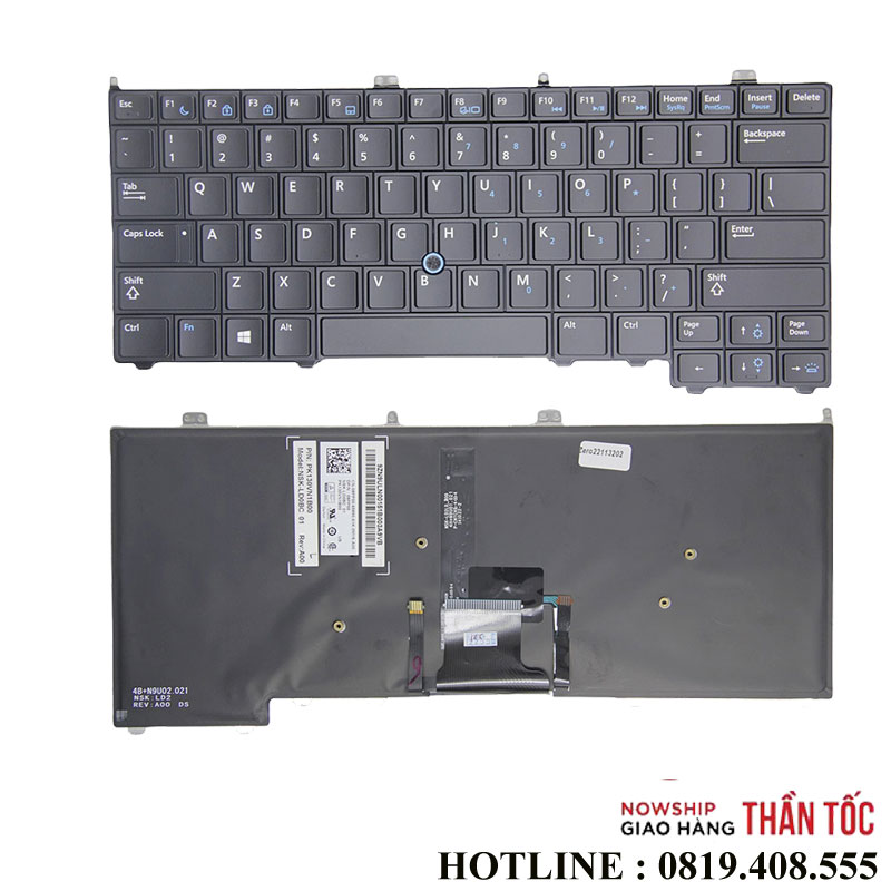 Bàn Phím Laptop Dell Latitude E7440 E7420 E7240 E7420D 12 7000