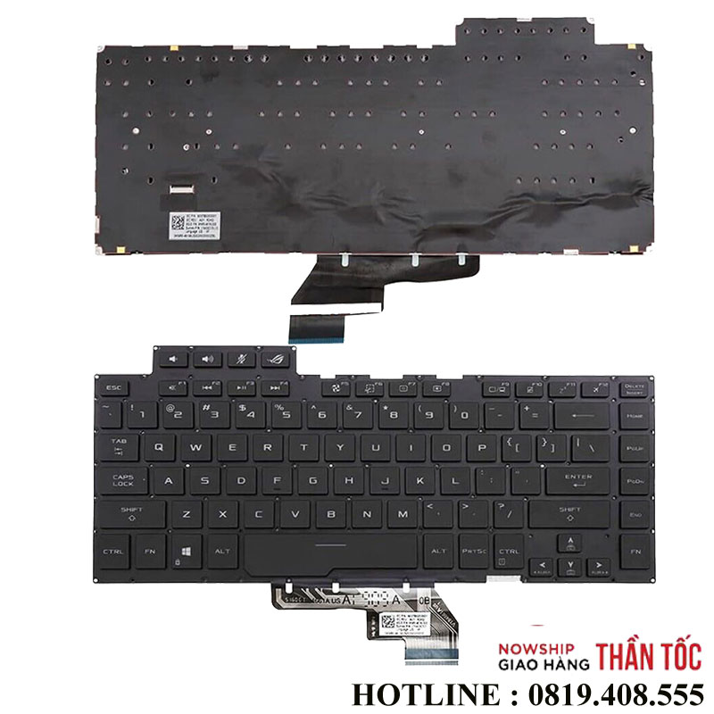 Bàn Phím Laptop Asus ROG Zephyrus GU502 GA502 GX502 GM502 Led RGB