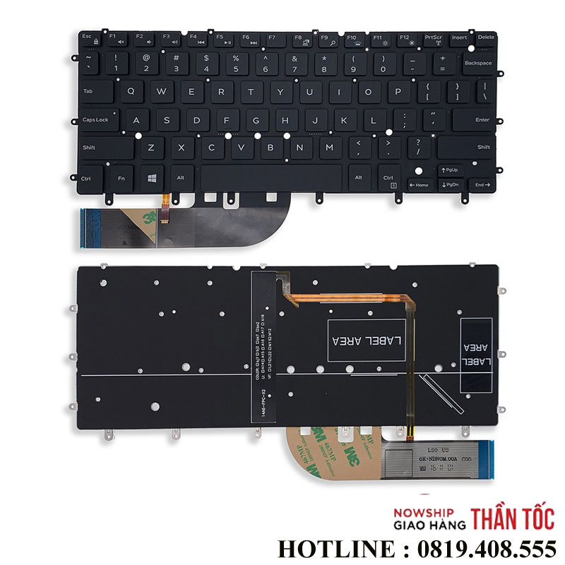 Bàn Phím Laptop Dell Inspiron 13 7000 13 7347 13 7348 13 7352 7349