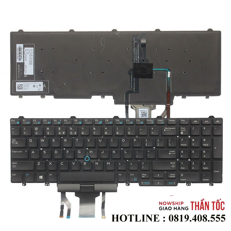 Bàn Phím Laptop Dell Latitude E5550 E5570 E5580 E5590 E5591