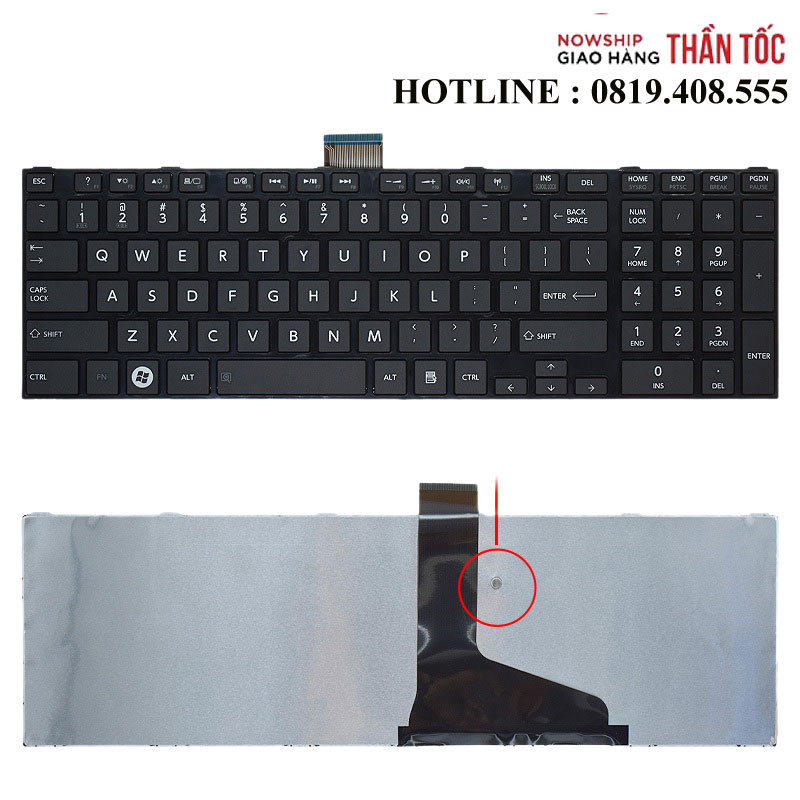 Bàn Phím Laptop Toshiba Satellite L850 L850DL855 L855D L870