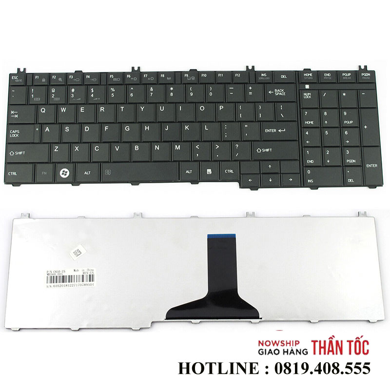 Bàn Phím Laptop Toshiba Satellite L650 L655 L670 L675