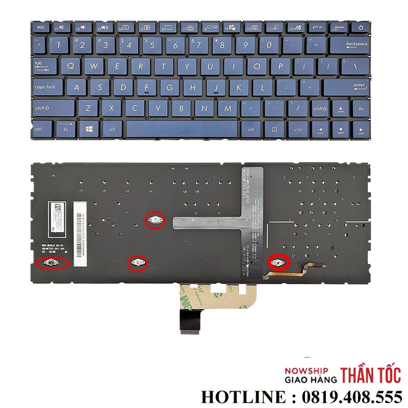 Bàn Phím Laptop Asus ZenBook UX334 UX334U UX334FA UX334FN UX334UA