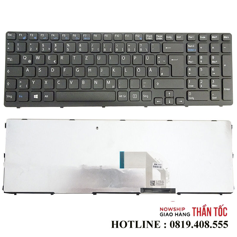 Bàn Phím Laptop Sony Vaio SVE15 SVE151C11M SVE151E11T SVE1511SAC